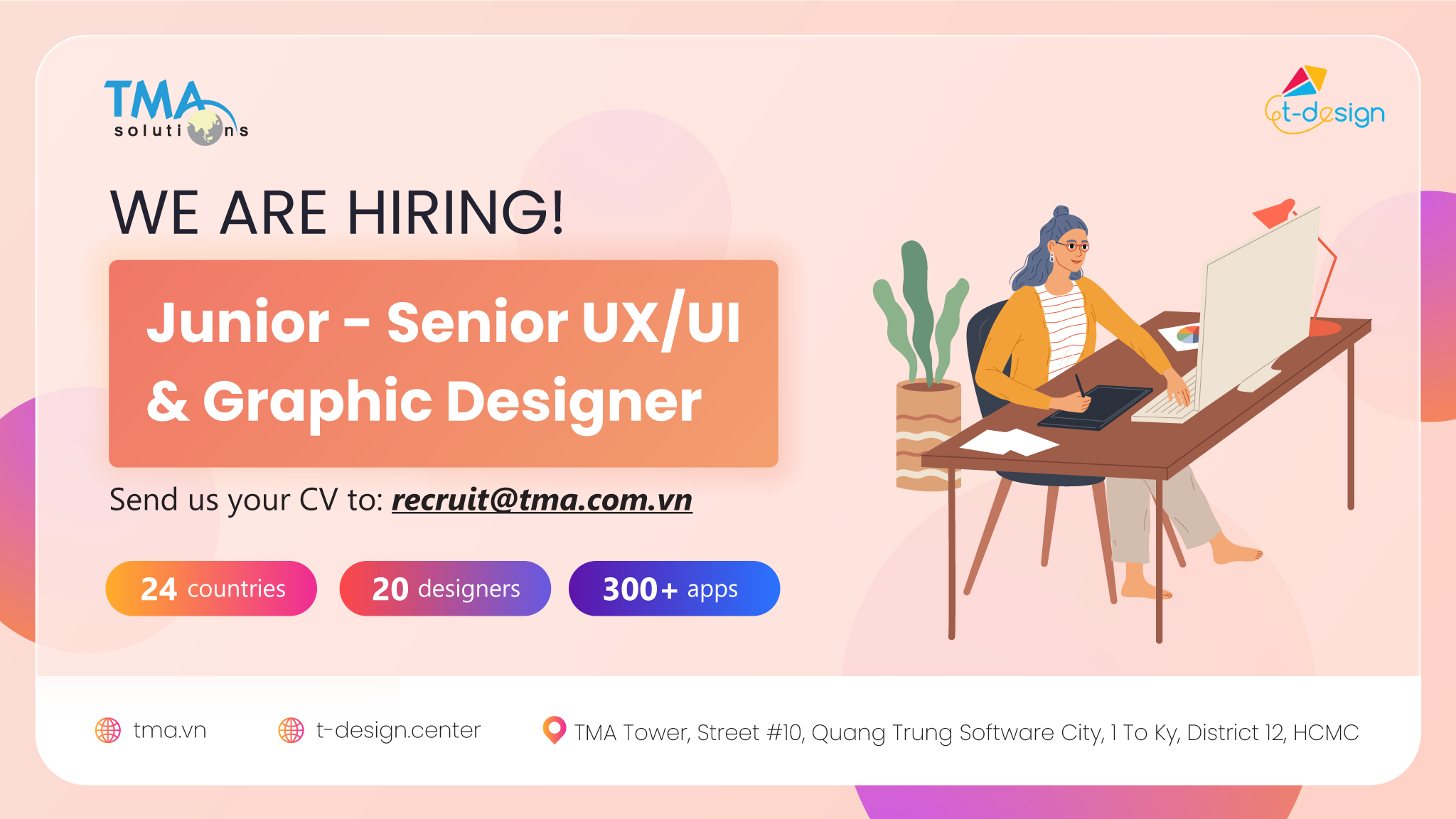 TMA is hiring UX/UI & Graphic Designer