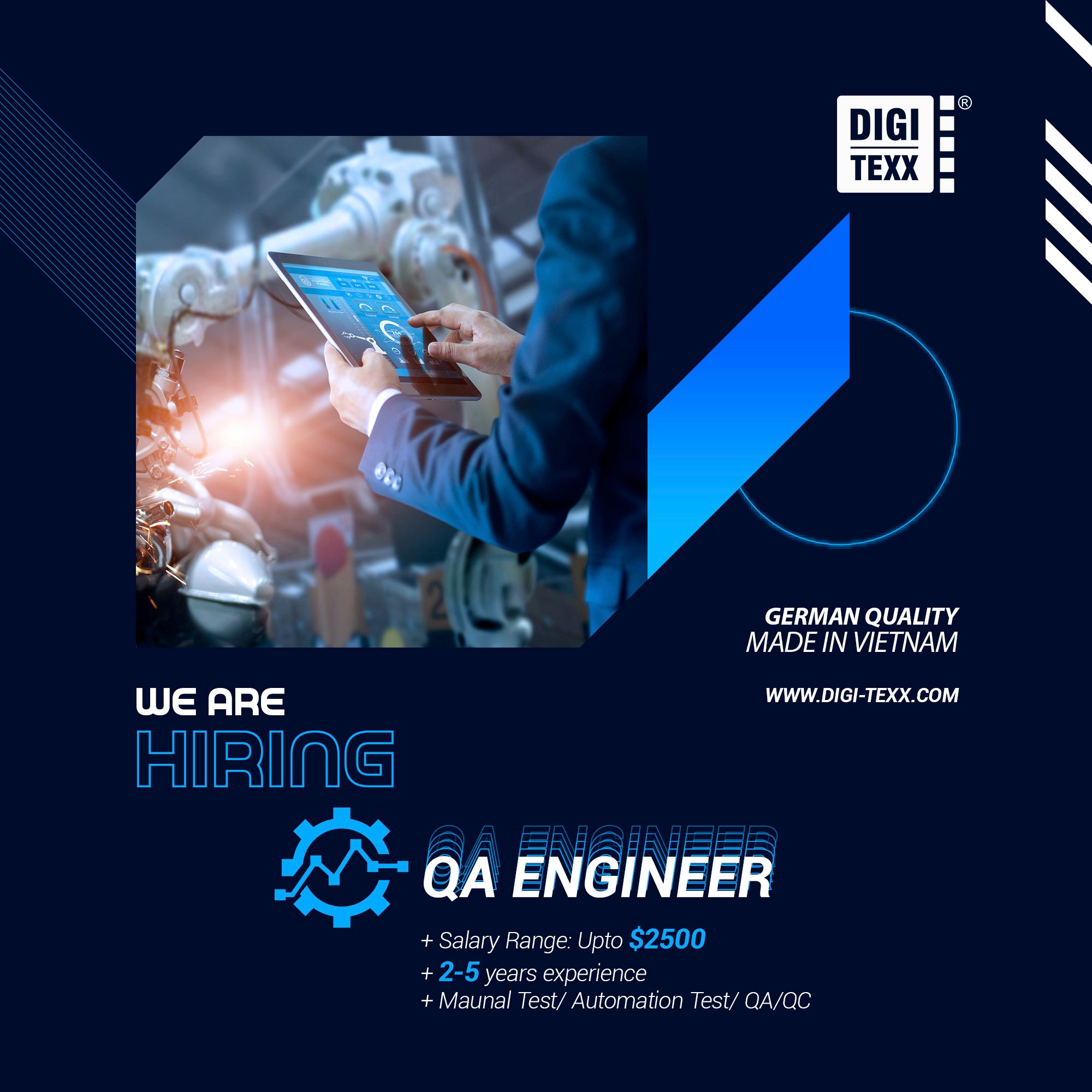 DIGI-TEXX tuyển dụng QA/ Data/ Security Engineer