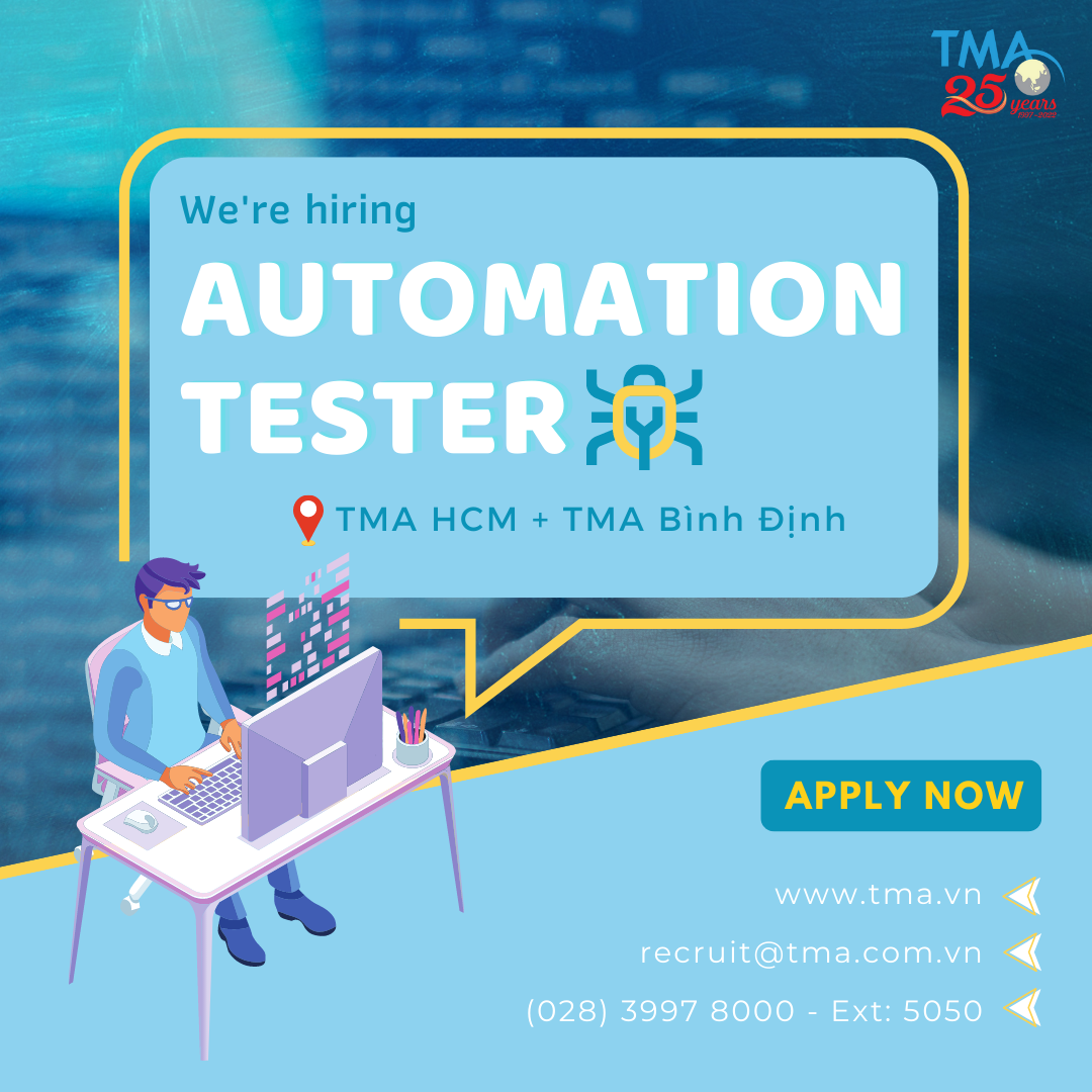 TMA is hiring Automation Tester