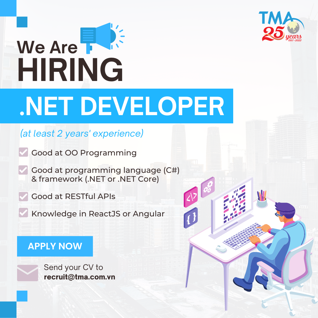 TMA is looking for .Net Developer