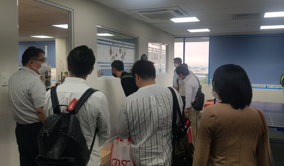 Visiting the office of Yamaha Robotics Engineering Asia Co., Ltd