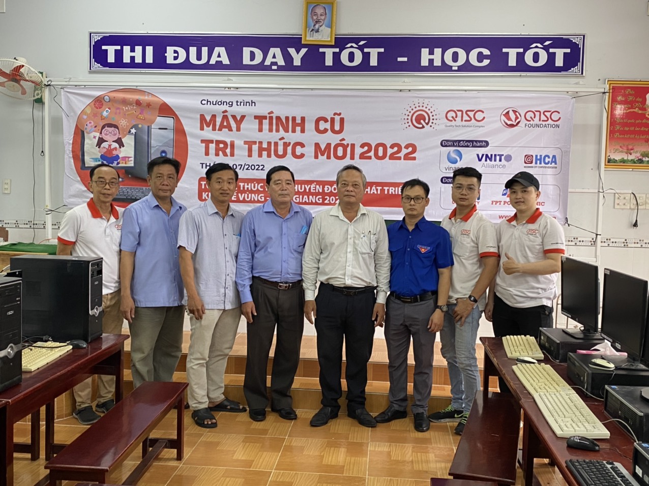 Tại trường Tiểu học Hòa Mỹ