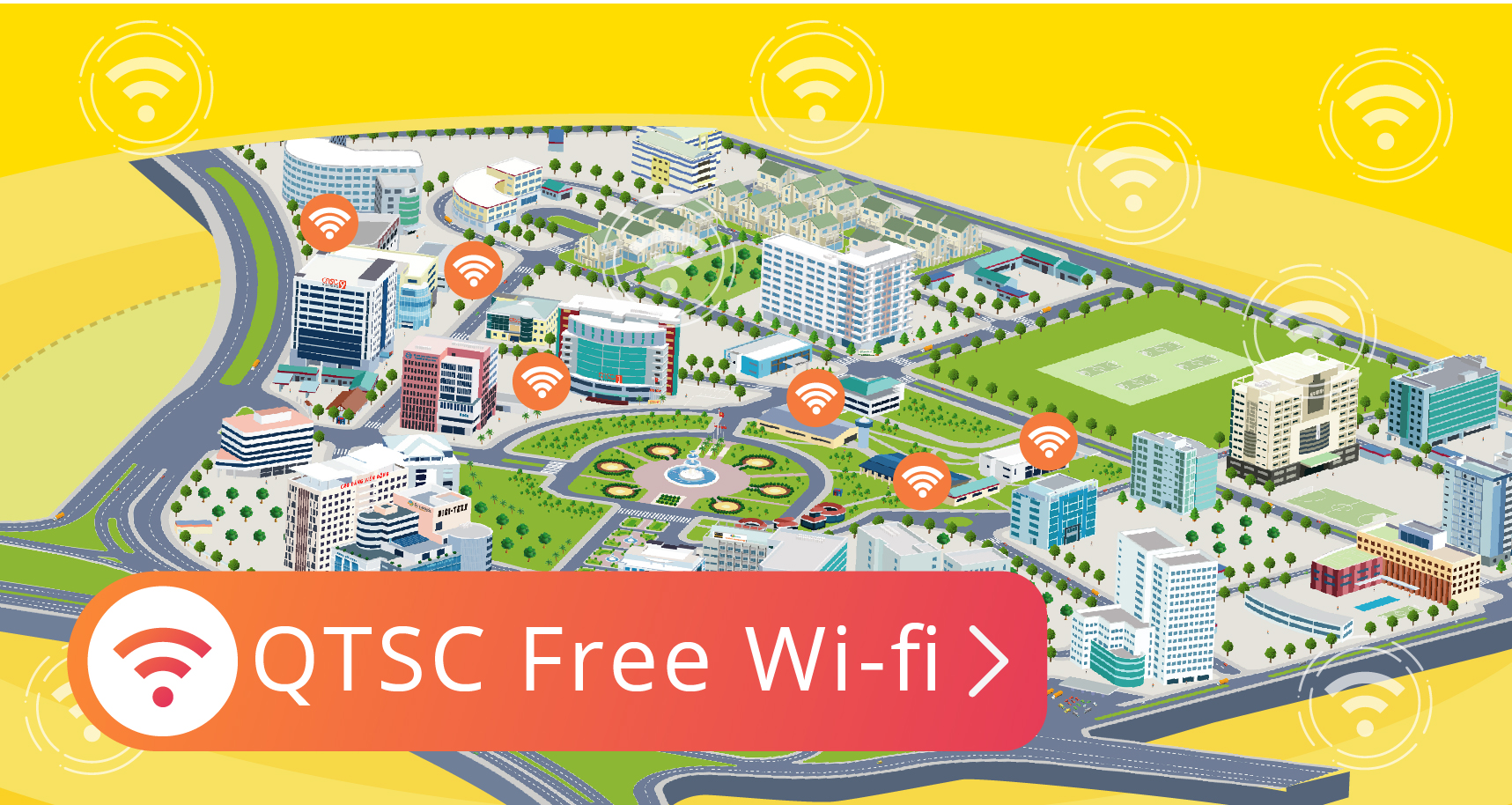 QTSC triển khai dịch vụ Free Wi-Fi