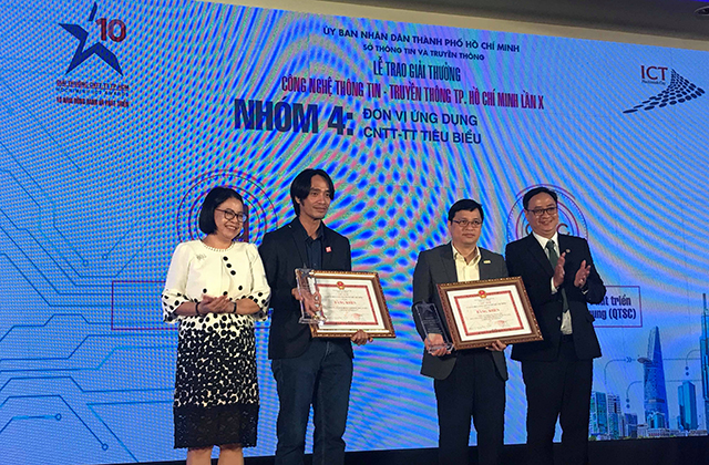 QTSC vinh dự nhận Giải thưởng Công nghệ thông tin – Truyền thông TP.HCM lần thứ 10 năm 2018