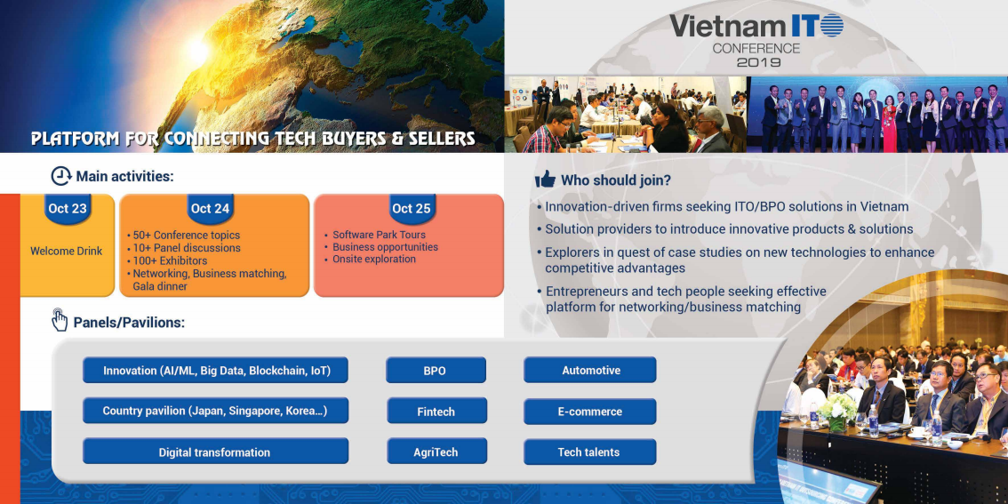 Vietnam ITO Conference 2019 sẽ diễn ra vào tháng 10