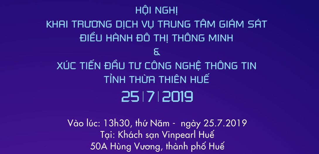 Mời tham gia “Chương trình Giao lưu - Xúc tiến CNTT vào tỉnh Thừa Thiên Huế” 