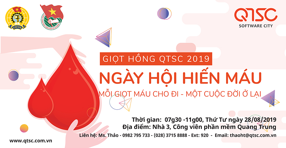 Mời tham gia Chương trình Hiến máu nhân đạo 2019