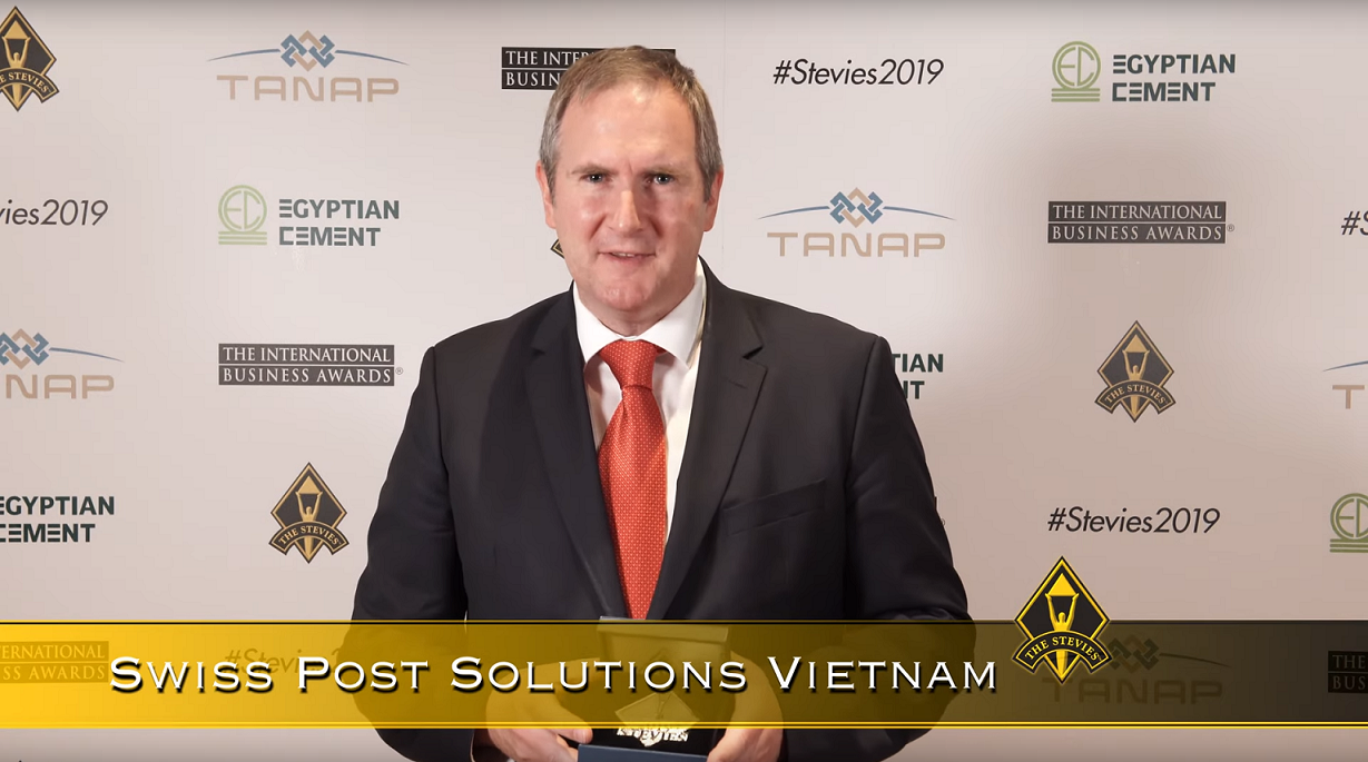 Double wins for Swiss Post Solutions Vietnam at Stevie Awards 2019 