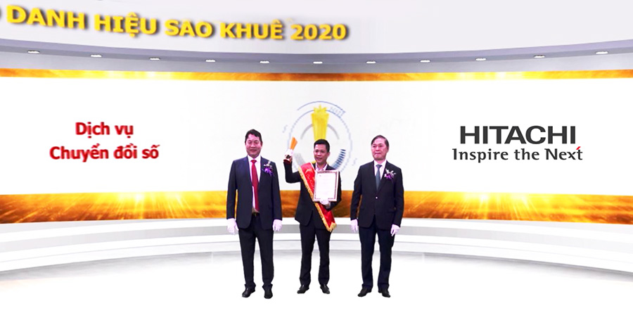 Hitachi Vantara Vietnam won Sao Khue Award 2020 for the excellent service of digital transformation