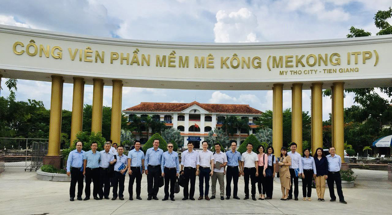 Hội đồng quản lý Chuỗi QTSC thăm và làm việc tại Khu Công viên phần mềm Mê Kông (Mekong ITP)