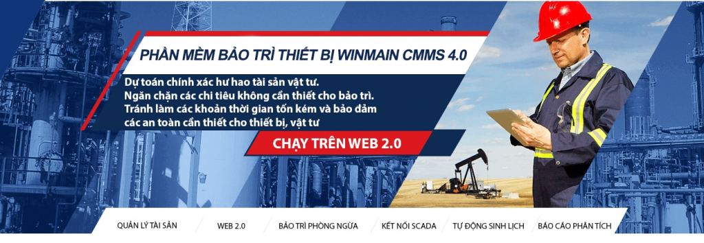 Phần mềm bảo trì thiết bị WinMain CMMS 4.0