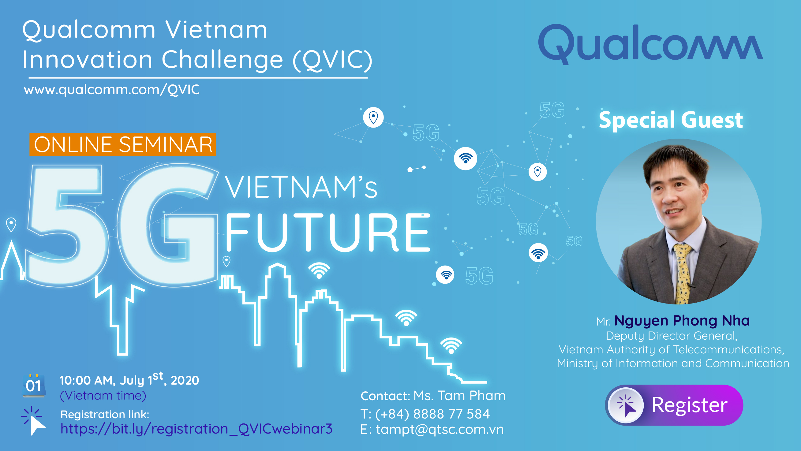Invitation to the Online Seminar “Vietnam’s 5G Future”
