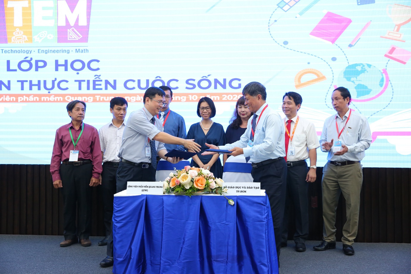 QTSC and Department of Education and Training of Ho Chi Minh City signed an agreement to promote STEM education