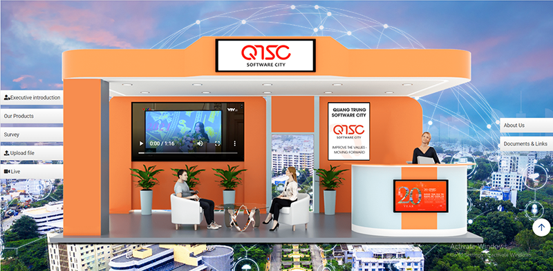 QTSC tham gia giới thiệu gian hàng trực tuyến tại Triển lãm Thế giới số 2021