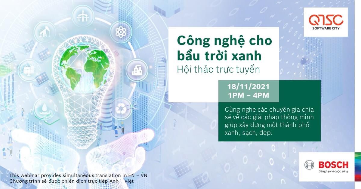 Mời tham dự lễ trao giải “Cuộc thi Hackathon: Nhà Kiến Tạo Xanh” và buổi tọa đàm “Công nghệ cho môi trường xanh”