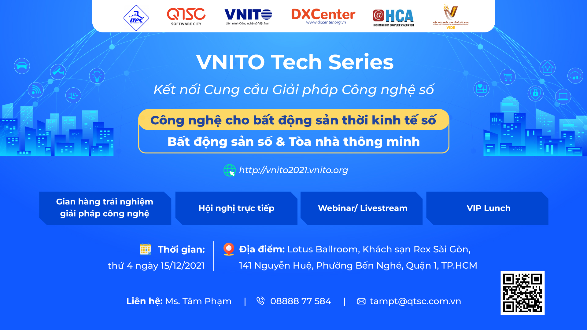 Chuỗi Hội thảo Công nghệ số (VNITO Tech Series) 2021: “Công nghệ cho bất động sản thời kinh tế số”