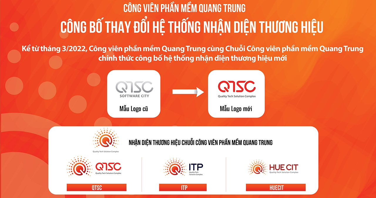 Công viên phần mềm Quang Trung thay đổi hệ thống nhận diện thương hiệu