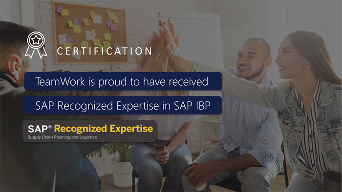 TeamWork receives SAP recognized expertise in Supply Chain Planning and Logistics