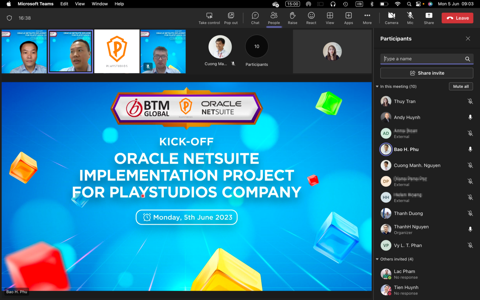 PLAYSTUDIOS lựa chọn BTM Global là đơn vị tư vấn triển khai Oracle NetSuite tại Việt Nam