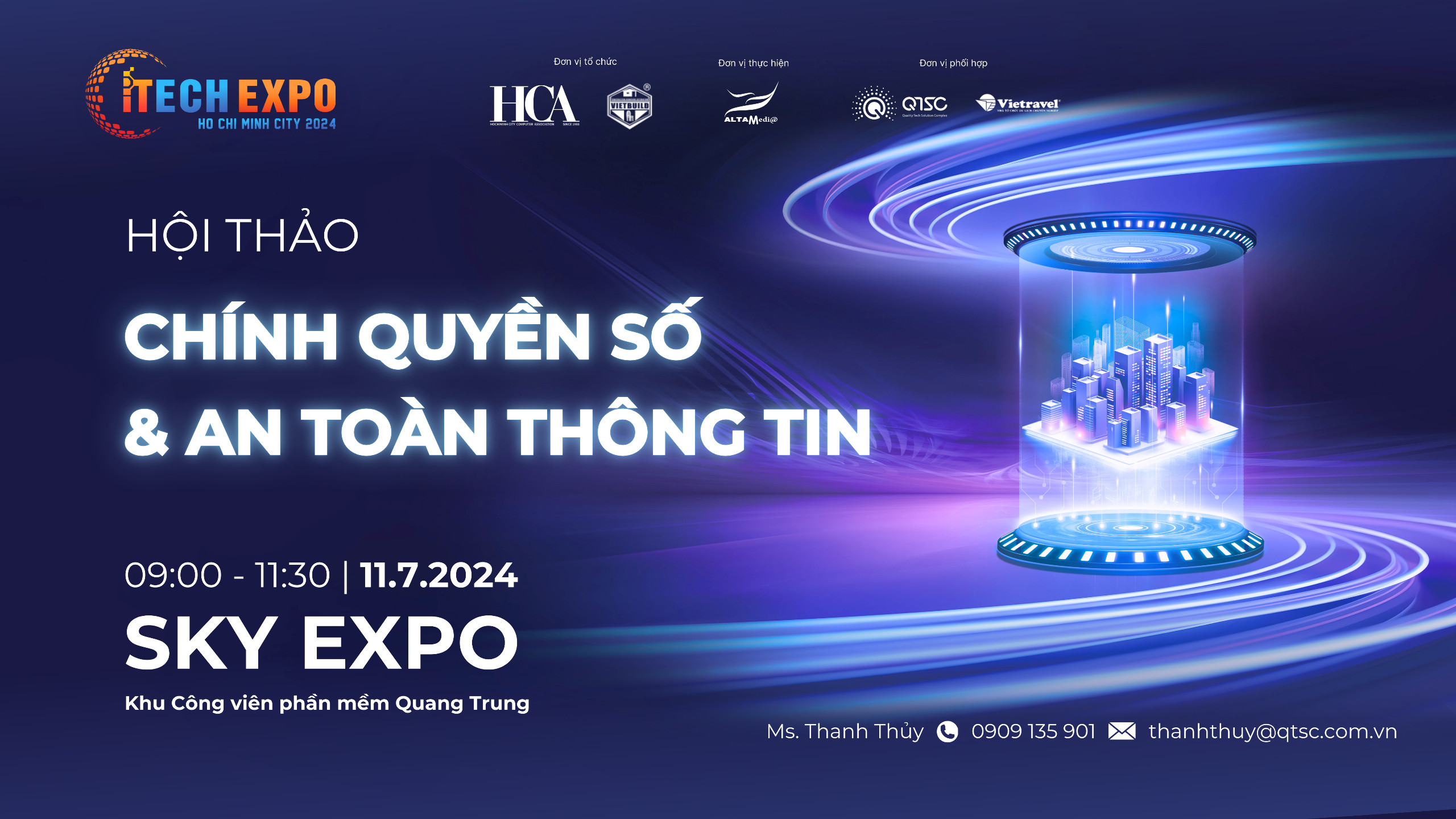 Mời tham dự Hội thảo “Chính quyền số và An toàn thông tin” và tham quan triển lãm công nghệ