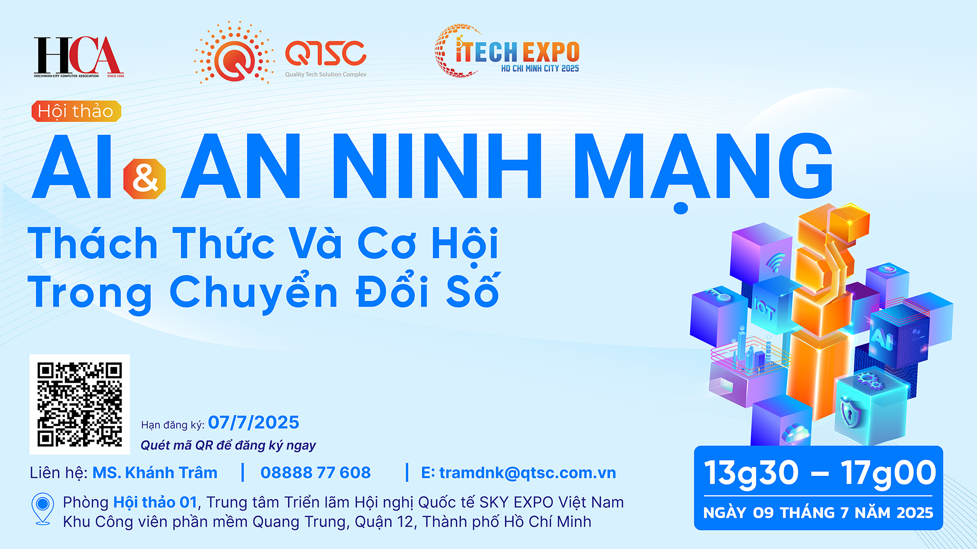 Mời tham gia Hội thảo "AI và An ninh mạng - Thách thức và Cơ hội trong Chuyển đổi số"