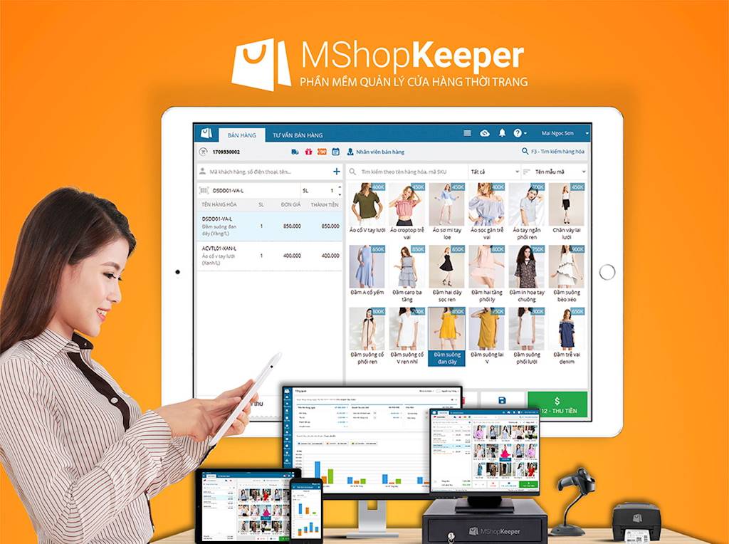 Phần mềm Quản lý bán hàng Mshopkeeper cho cửa hàng thời trang | QTSC