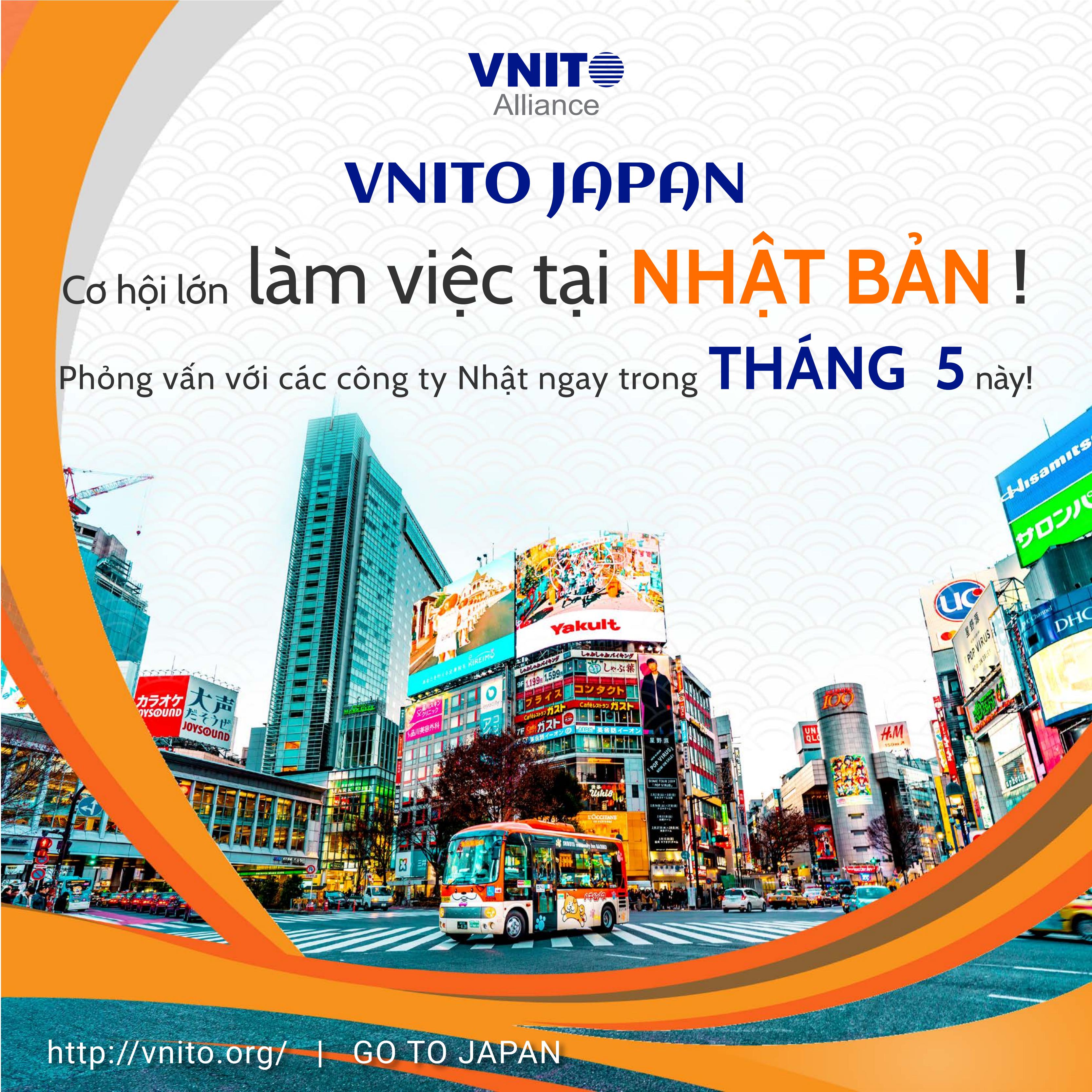 Cơ hội lớn làm việc tại Nhật Bản cùng VNITO Japan