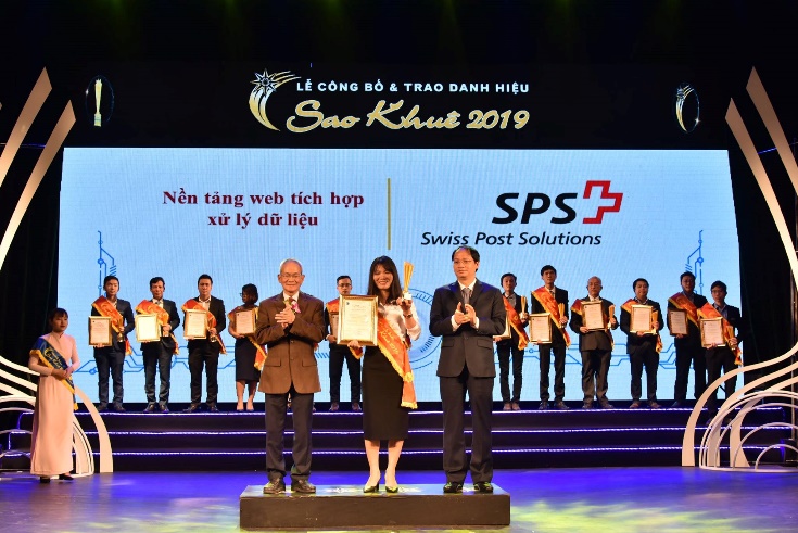 Công ty SPS với danh hiệu Nền tảng web tích hợp xử lý dữ liệu và Dịch vụ gia công quy trình doanh nghiệp (BPO)