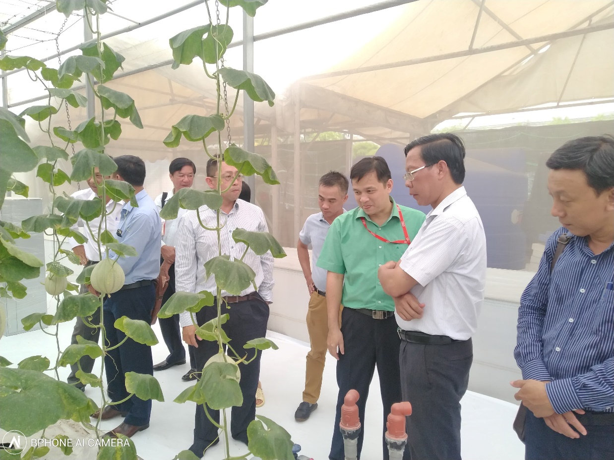 Thăm quan khu thực nghiệm ứng dụng CNTT trong nông nghiệp