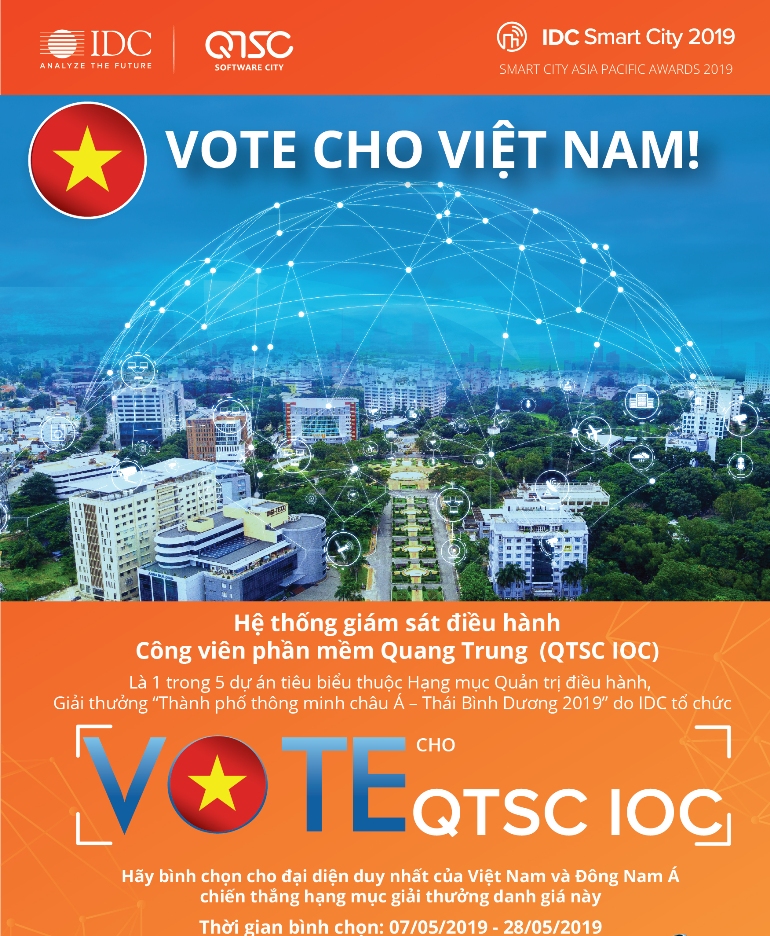 QTSC IOC vào vòng trong cuộc thi “Thành phố thông minh châu Á - Thái Bình Dương 2019”