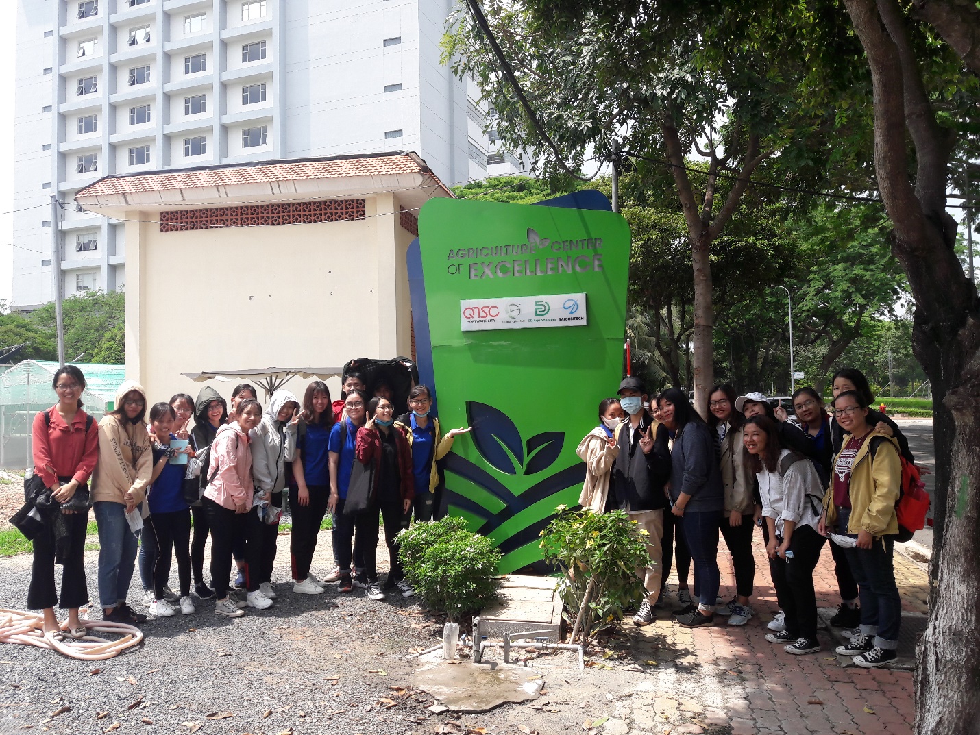 Visiting the Agriculture Center of Excellence at lot 13, QTSC