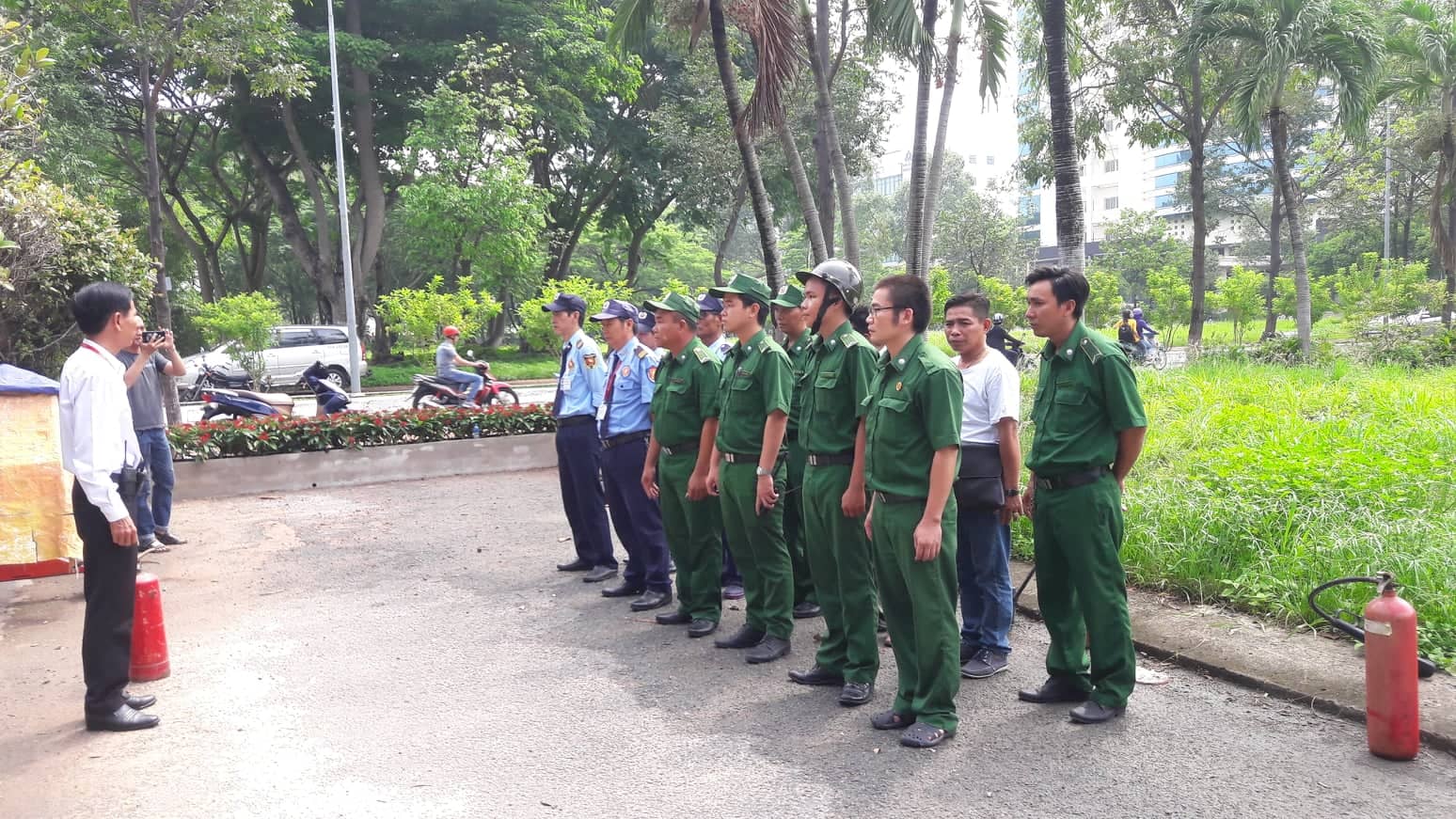 Review meeting after the rehearsal