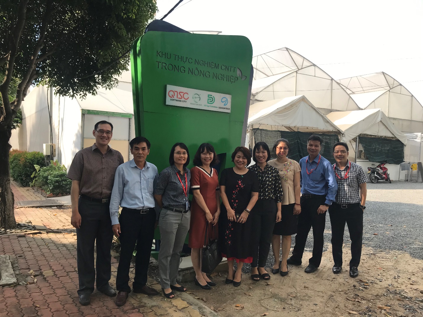The SHTP delegation visited QTSC’s wastewater treatment plant and the Agriculture Center of Excellence