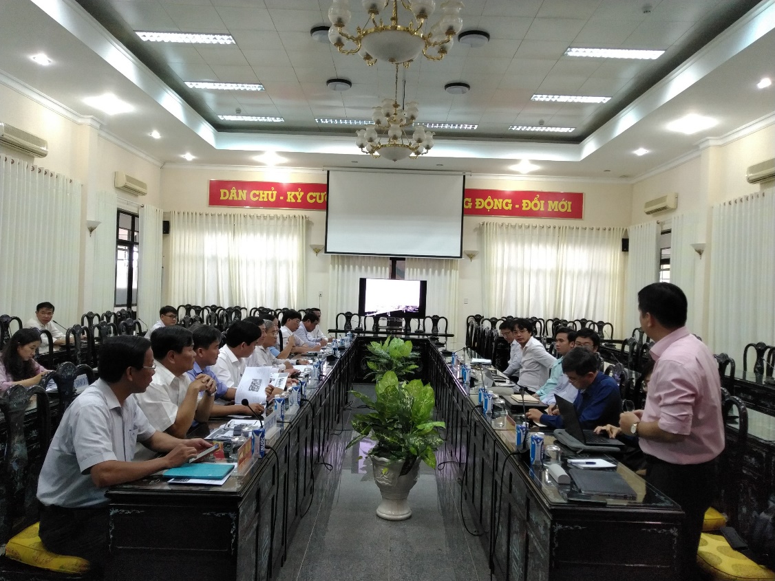 Ông Lâm Nguyễn Hải Long - Ủy viên thường trực HĐQL Chuỗi QTSC phát biểu tại buổi làm việc với lãnh đạo tỉnh Bến tre