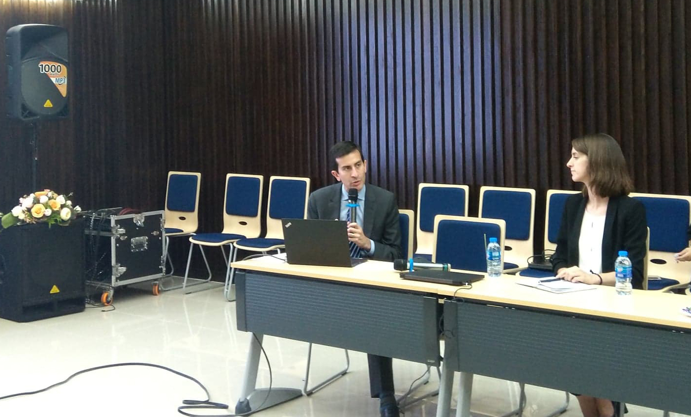 Mr. Daniel Castro shared information at the meeting with IT businesses at QTSC
