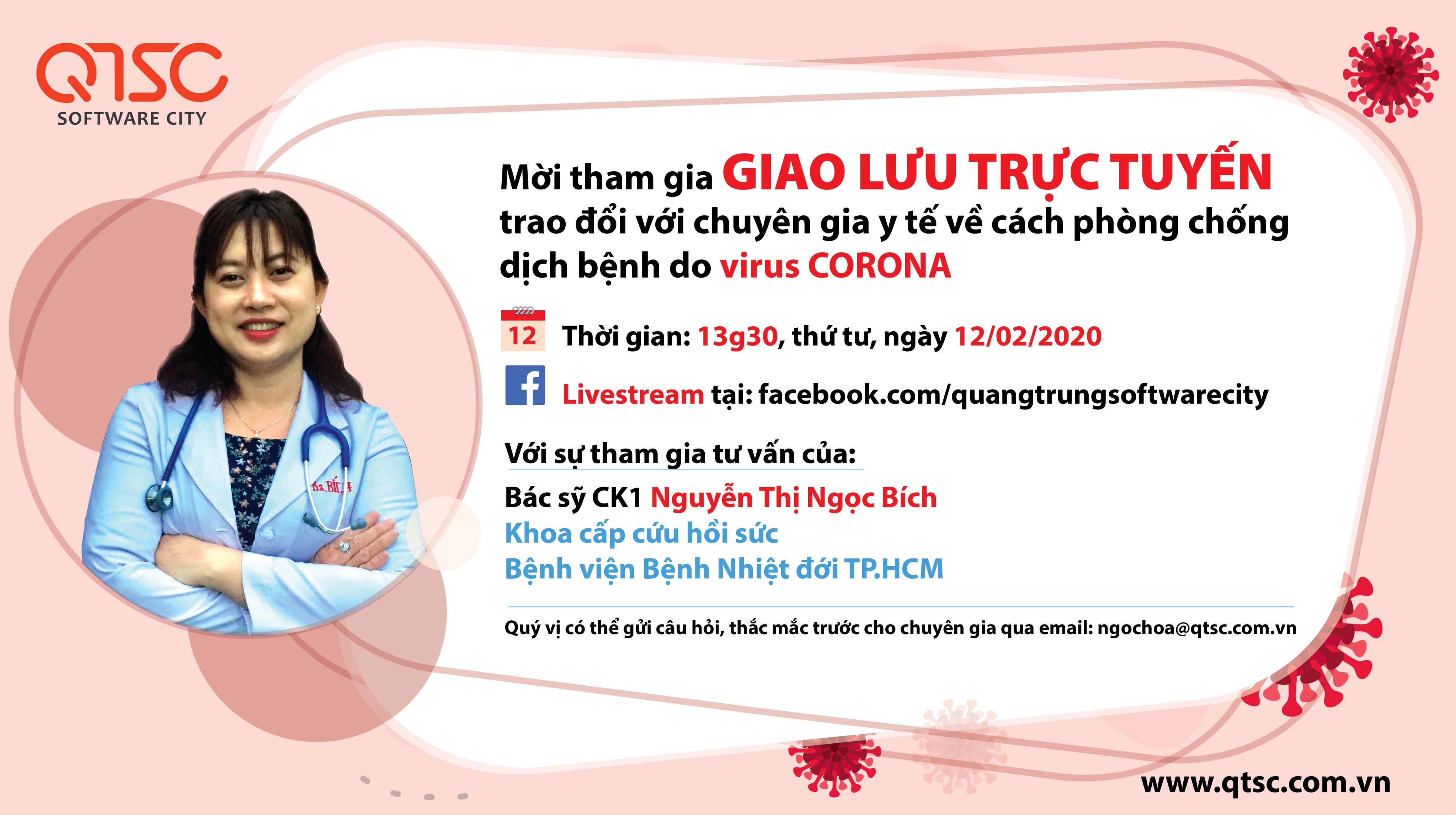 livestream về việc phòng chống dịch bệnh do virus corona gây ra