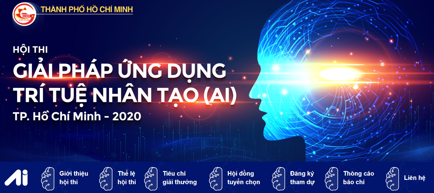 Mời tham gia Hội thi giải pháp ứng dụng Trí tuệ Nhân tạo (AI) trên địa bàn TPHCM năm 2020