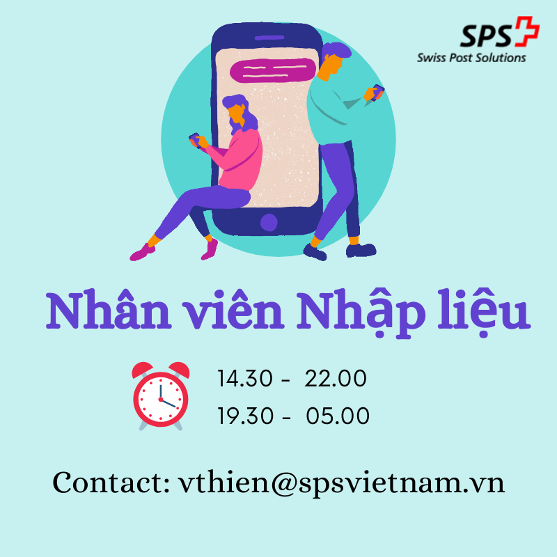 SPS tuyển dụng Nhân viên Nhập liệu/Nhân viên Xử lý dữ liệu