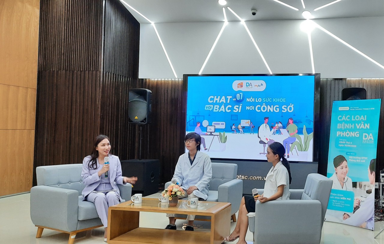 Hội thảo về bệnh văn phòng tại QTSC Building 1, Công viên phần mềm Quang Trung