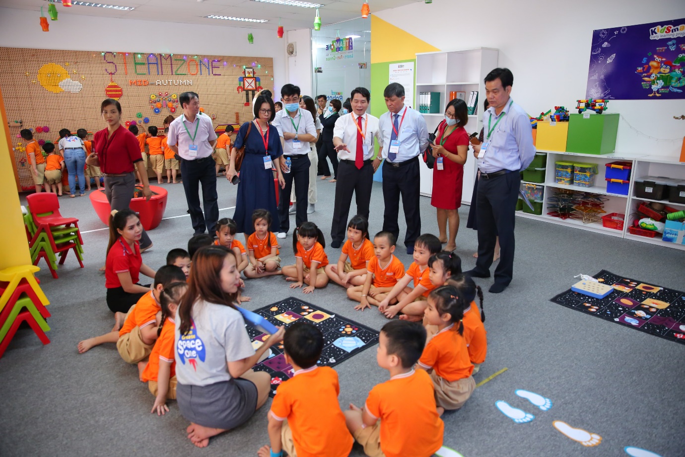 Attendees visited STEAMZONE center