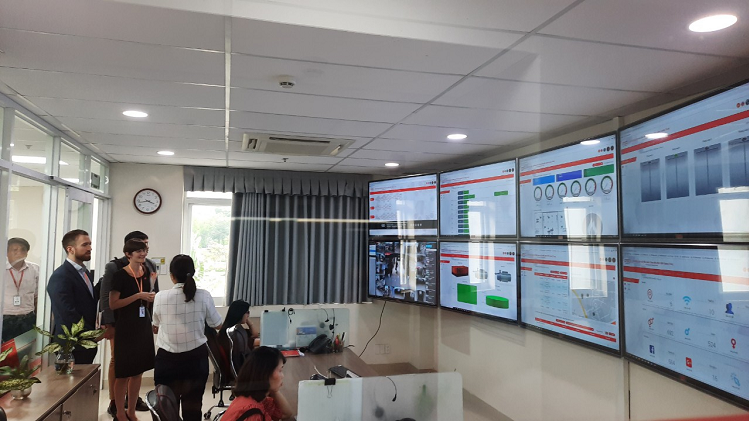 Trung tâm giám sát điều hành Công viên phần mềm Quang Trung.