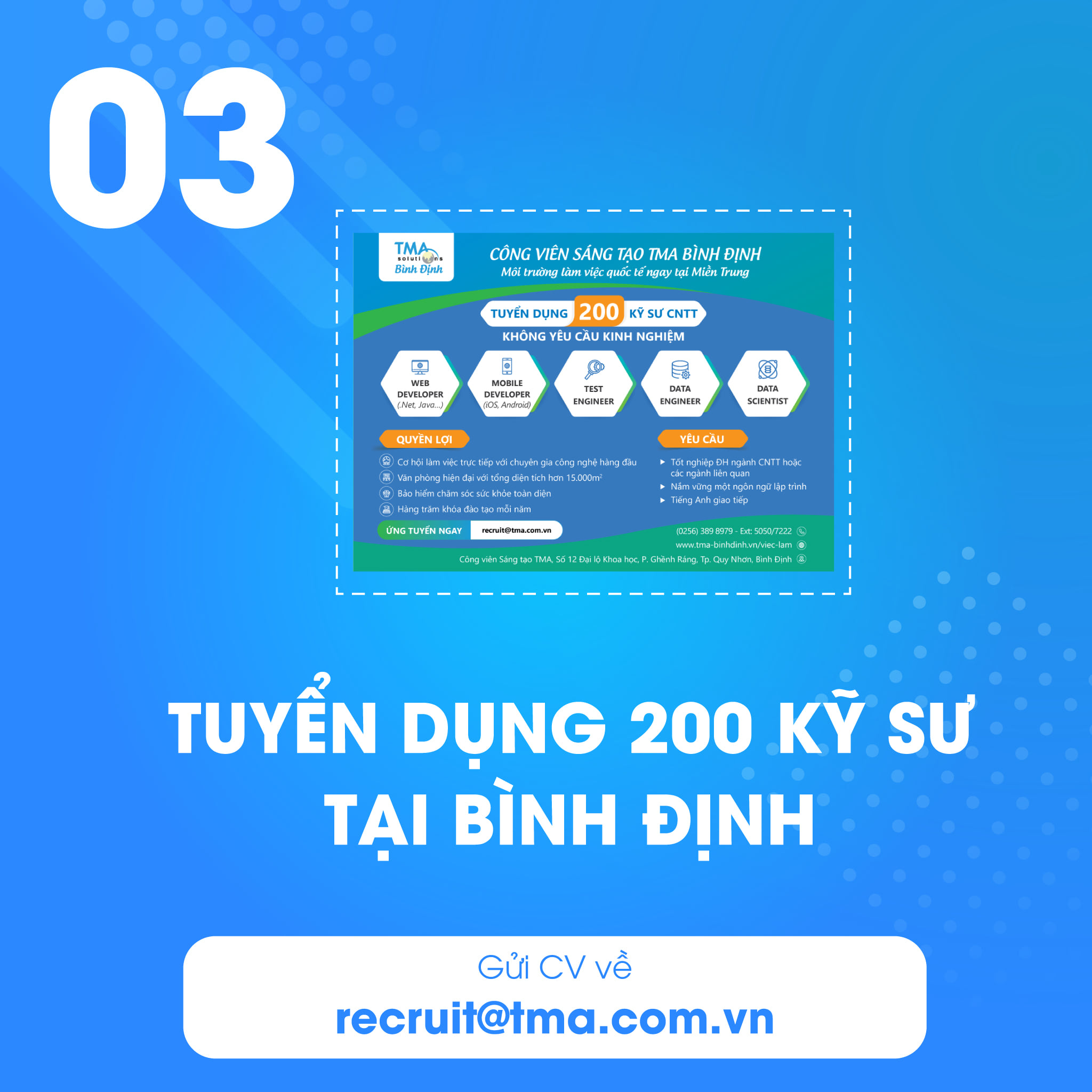 TMA Solutions: 03 chương trình Tuyển dụng & Đào tạo tại TP.HCM và Bình Định