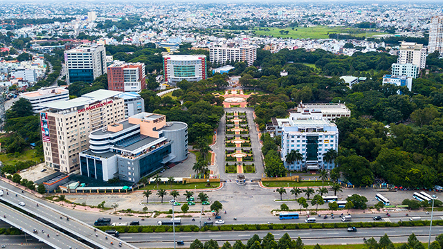 A bird's-eye view of the Quang Trung Software City (Source: https://www.qtsc.com.vn)