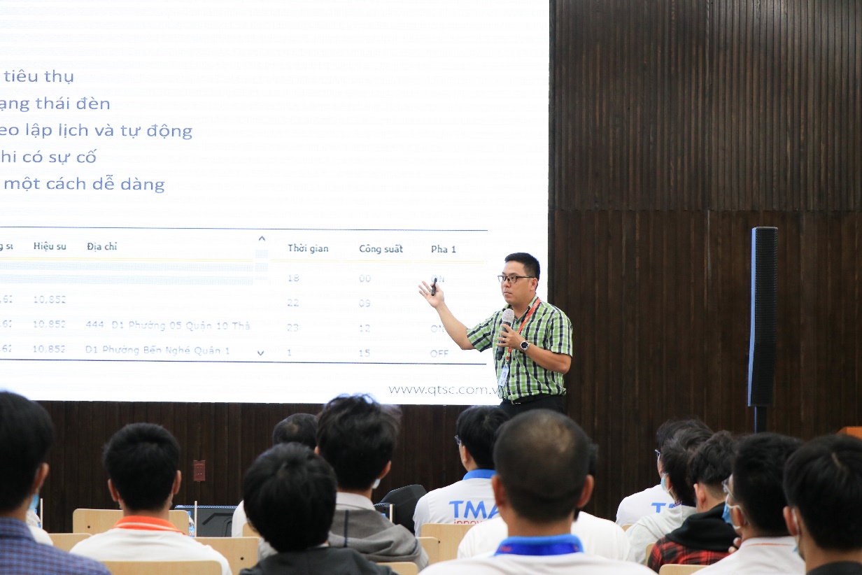 Mr. Tran Do Anh Tuan, QTSC presented the needs of IT application in management activities