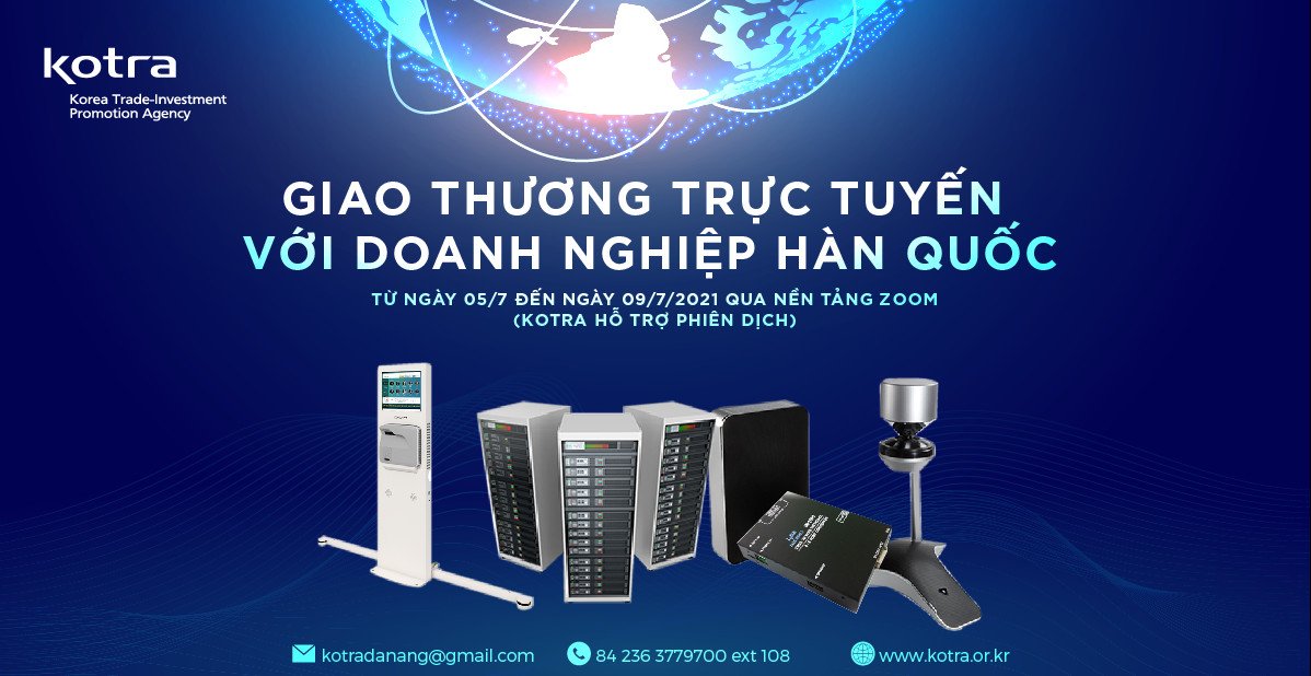 Mời tham gia chương trình "Giao thương trực tuyến với doanh nghiệp Hàn Quốc"