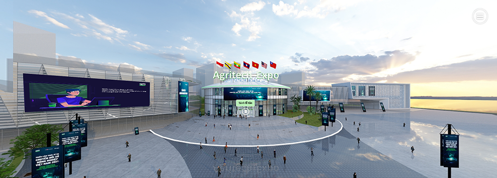 Giao diện của triển lãm thực tế ảo Agritech Expo 2021