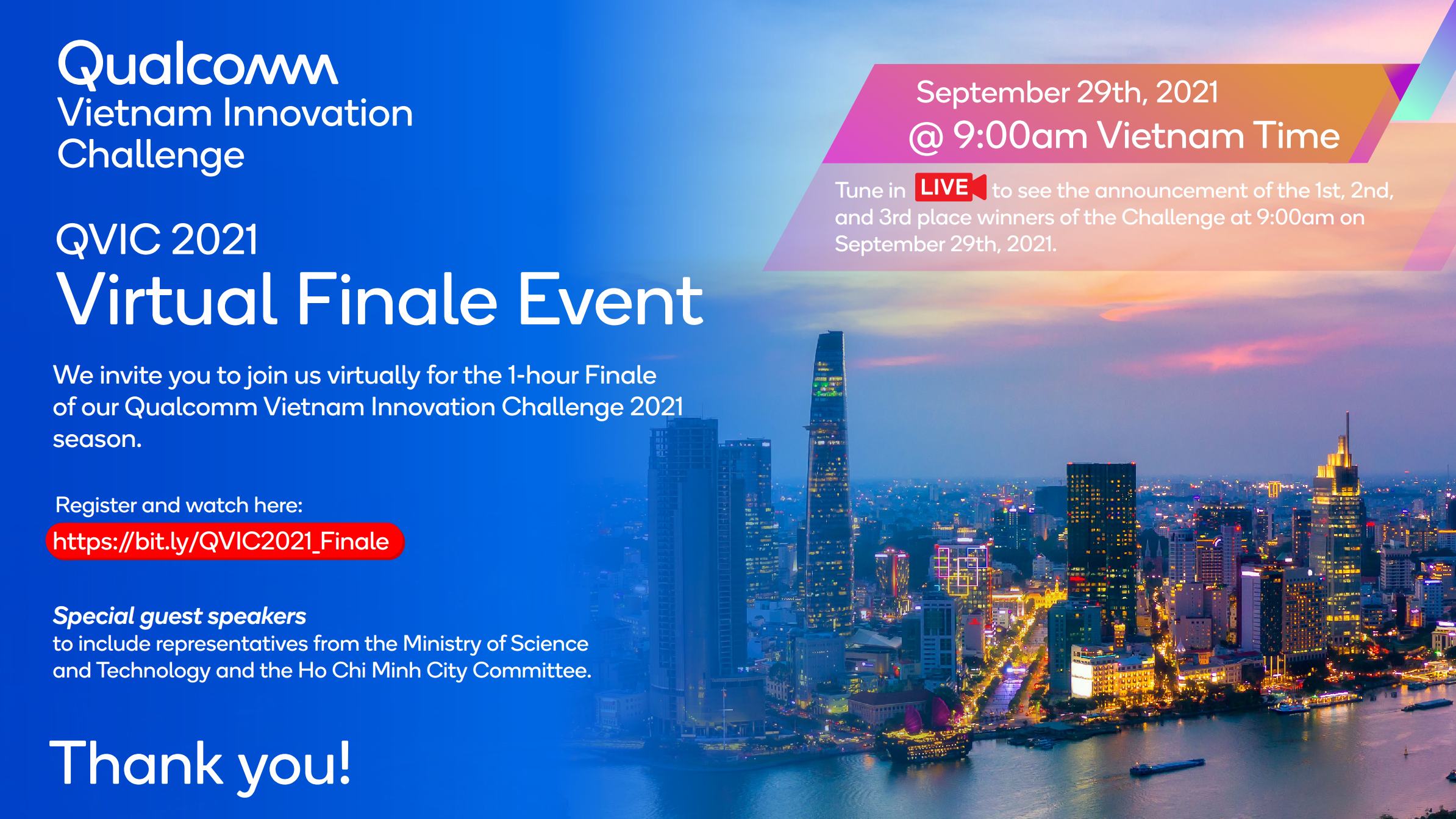 Qualcomm Vietnam Innovation Challenge 2021 - Virtual Finale Event