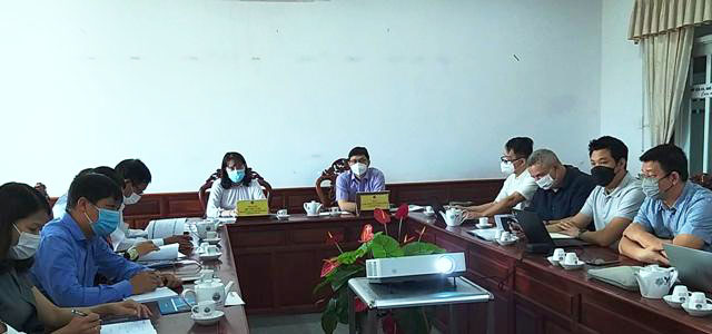 Quang cảnh buổi làm việc giữa lãnh đạo tỉnh với QTSC.