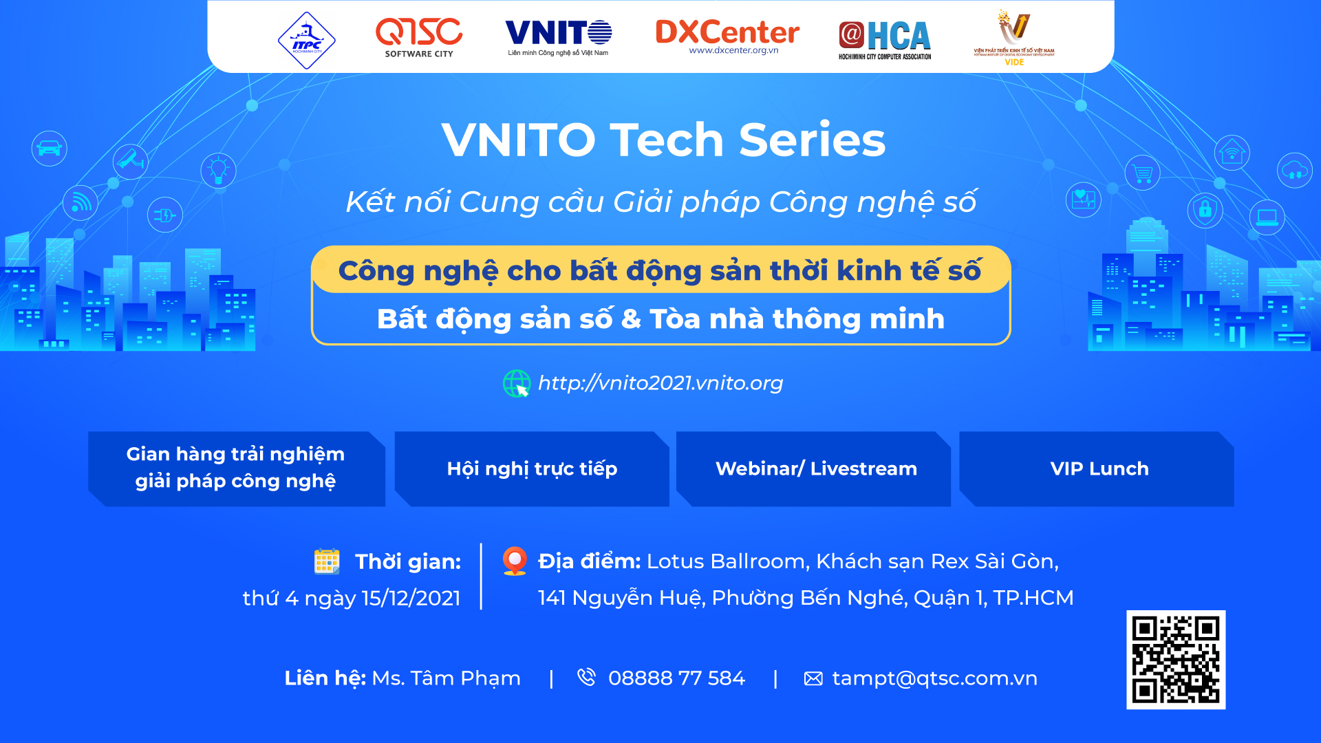 VNITO Tech Series - Chuỗi hội thảo công nghệ số: "Công nghệ cho bất động sản thời kinh tế số"