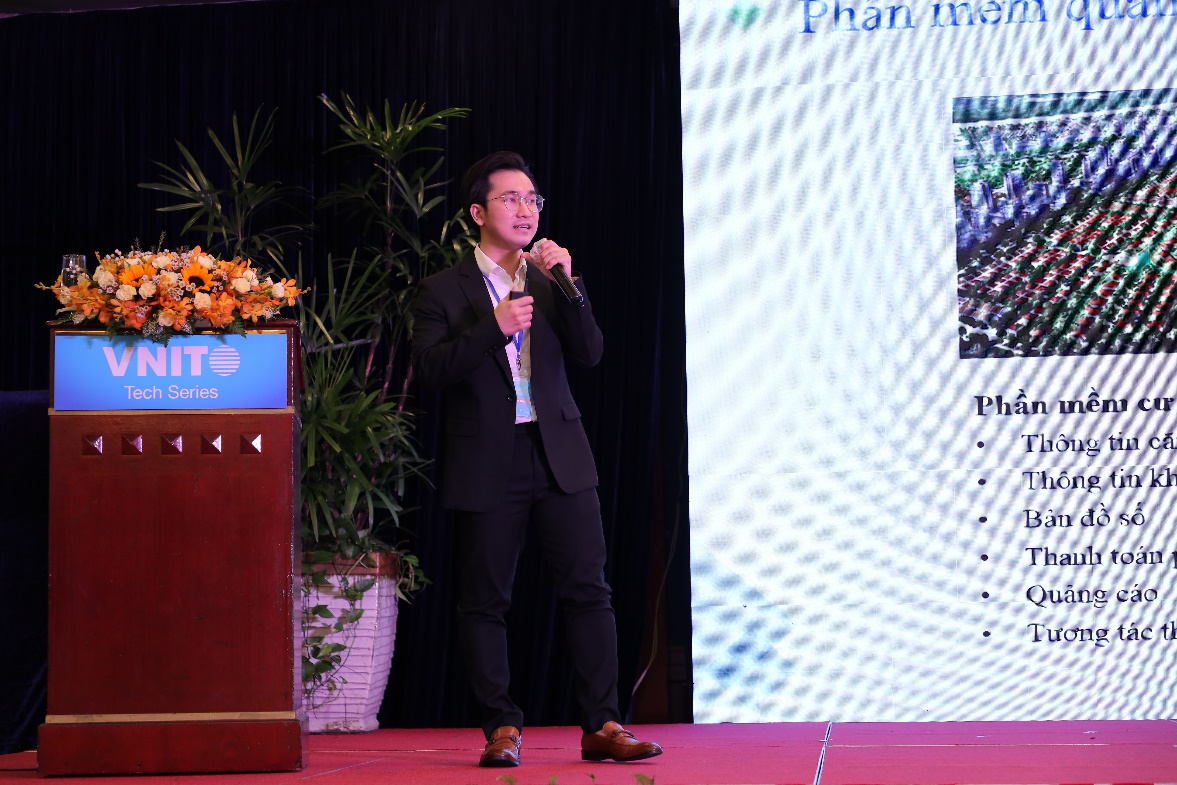 Hình 6: Ông Nguyễn Hòa Thọ, Chuyên gia Tư vấn Công nghệ, Công ty Cổ phần Công nghệ Sao Bắc Đẩu chia sẻ tại hội thảo